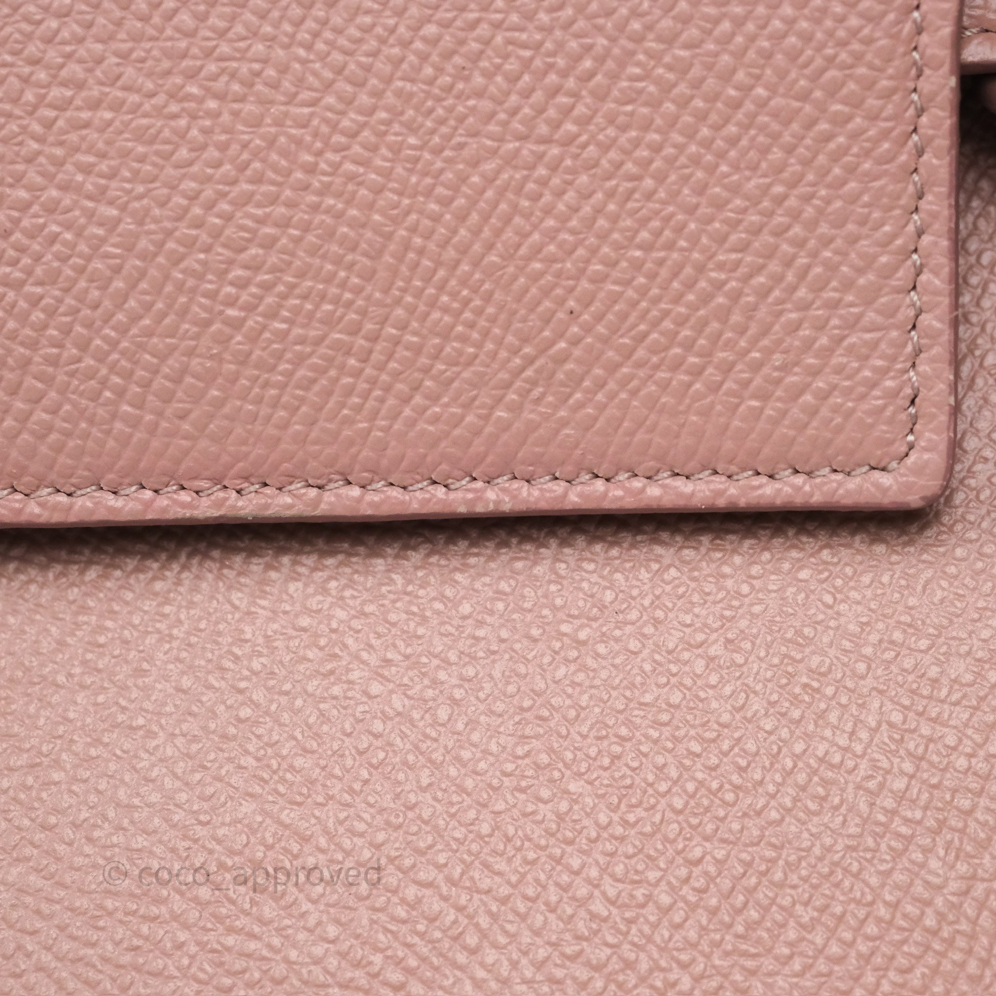 Celine Nano Belt Bag in Vintage Pink - Genuine Grained Calfskin Leather with Gold Hardware | Perfect for Everyday Use, Work & Special Occasions