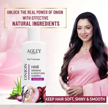 AGLEY Hair Growth Shampoo - 200ml | Natural Formula for Thicker & Longer Hair | Perfect for Daily Use & Hair Regrowth Treatment