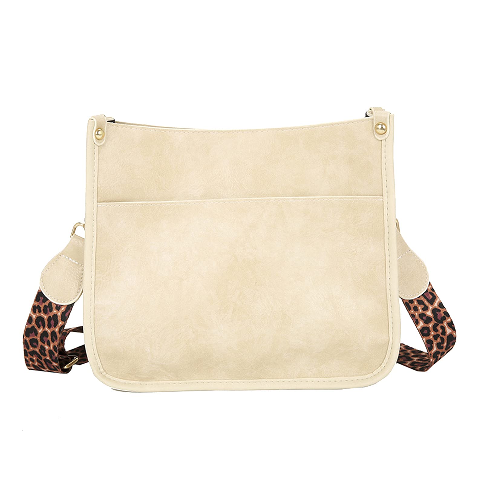 Leopard Print Shoulder Crossbody Bag for Women - Stylish Guitar Strap Bucket Purse, Casual Messenger Bag for Daily Use, Travel, and Shopping