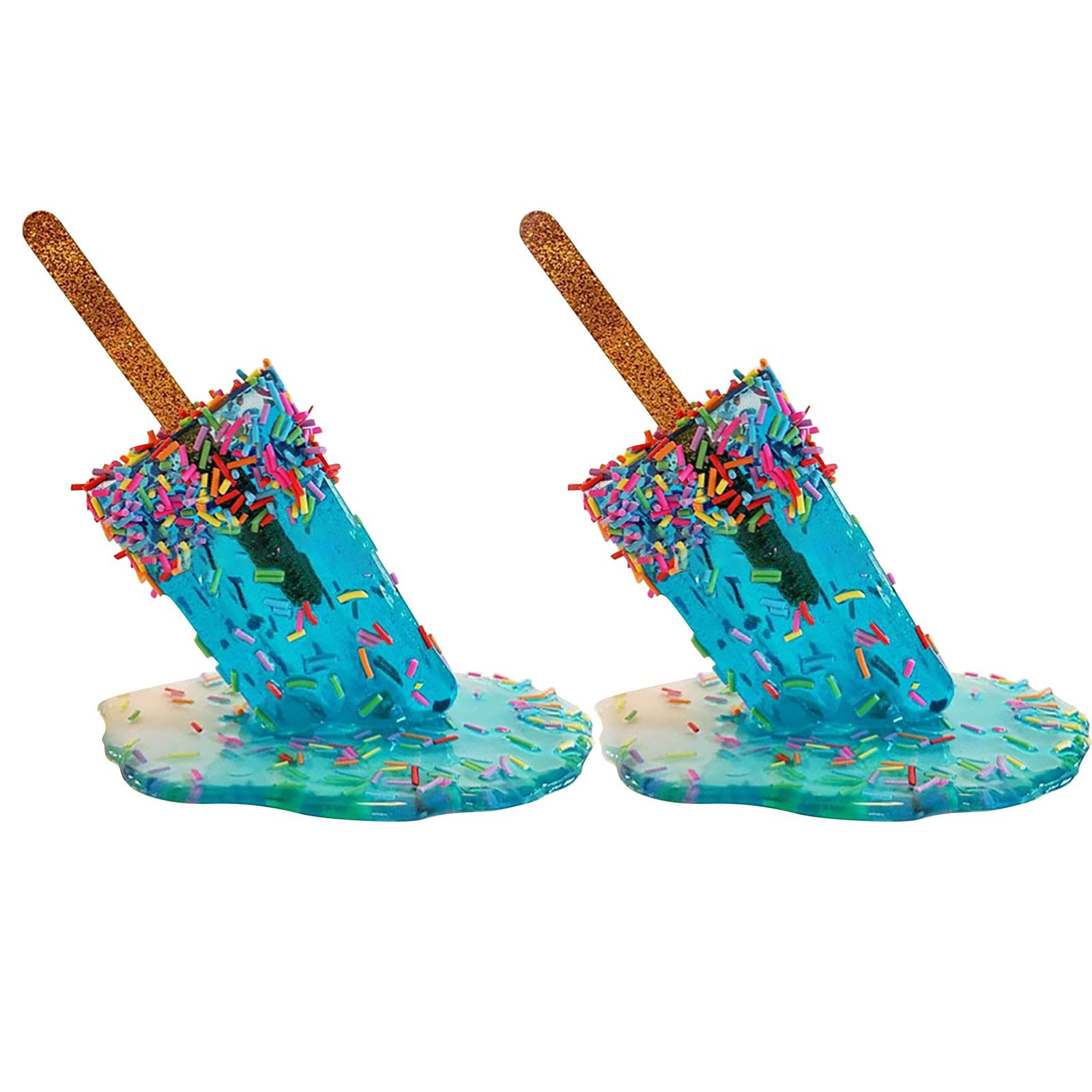 Eguiwyn Cool Resin Lollipop Decor - Summer Ornaments, Resin Crafts for Home & Garden, Gnome-Themed Decorative Light (Blue, One Size) - Perfect for DIY Home Decor, Party Favors, and Outdoor Garden Accents