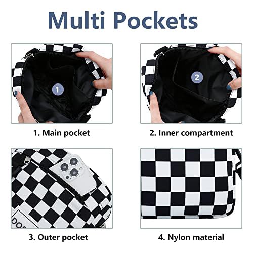 DOB SECHS Women's Small Crossbody Purse - Stylish Messenger Shoulder Bag for Everyday Use, Travel & Work | Compact & Lightweight Design