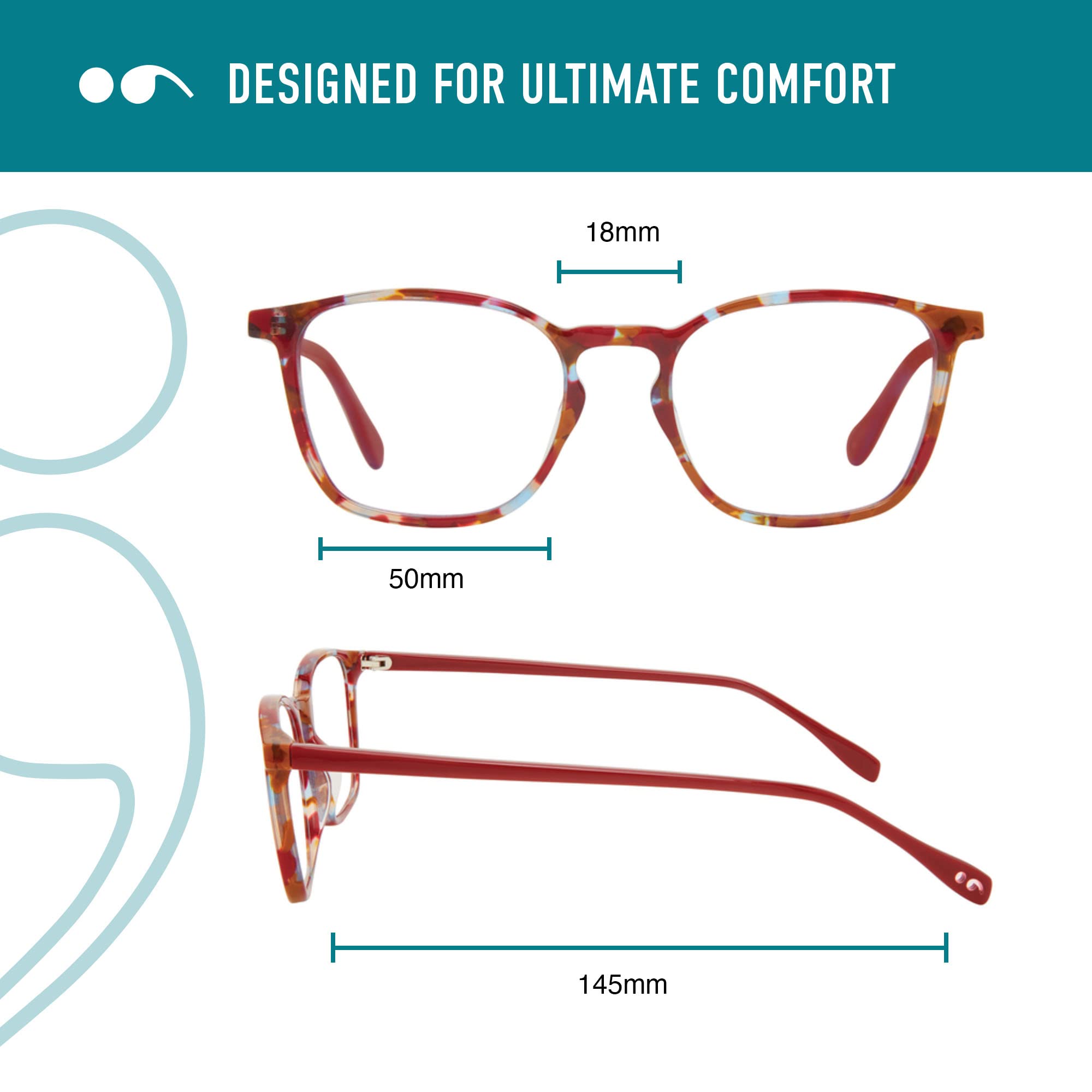 Scojo New York Lincoln Tunnel Blue Light Blocking Reading Glasses - Handmade Scratch-Resistant Readers for Women & Men - Perfect for Office, Computer Use, and Nighttime Reading