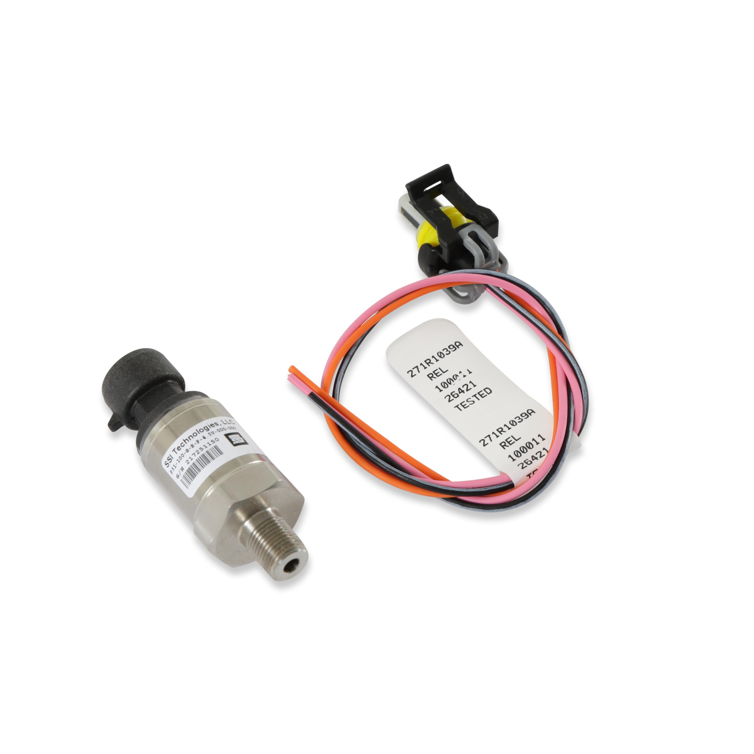 Holley EFI 554-102 100 PSI Stainless Steel Fuel Pressure Sensor - Perfect for Performance Tuning & Engine Diagnostics