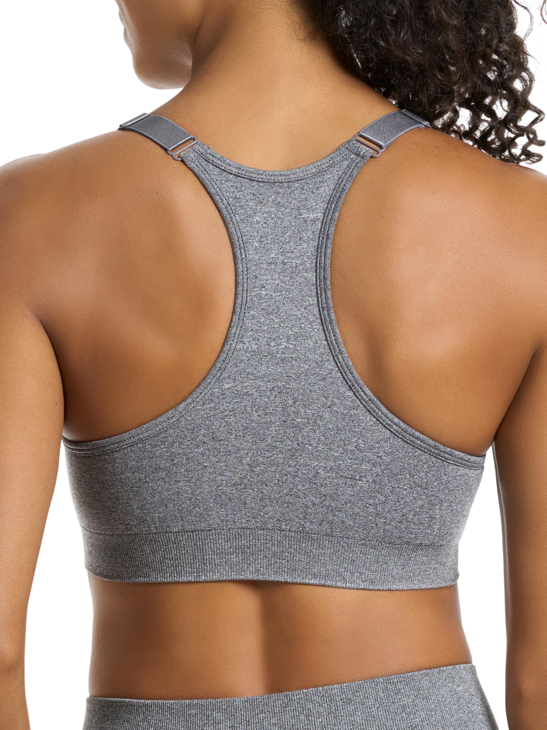 PUMA Women's 2 Pack Seamless Sports Bra - Comfortable Workout Bras for Running, Yoga & Gym - Moisture Wicking & Supportive Activewear for Women