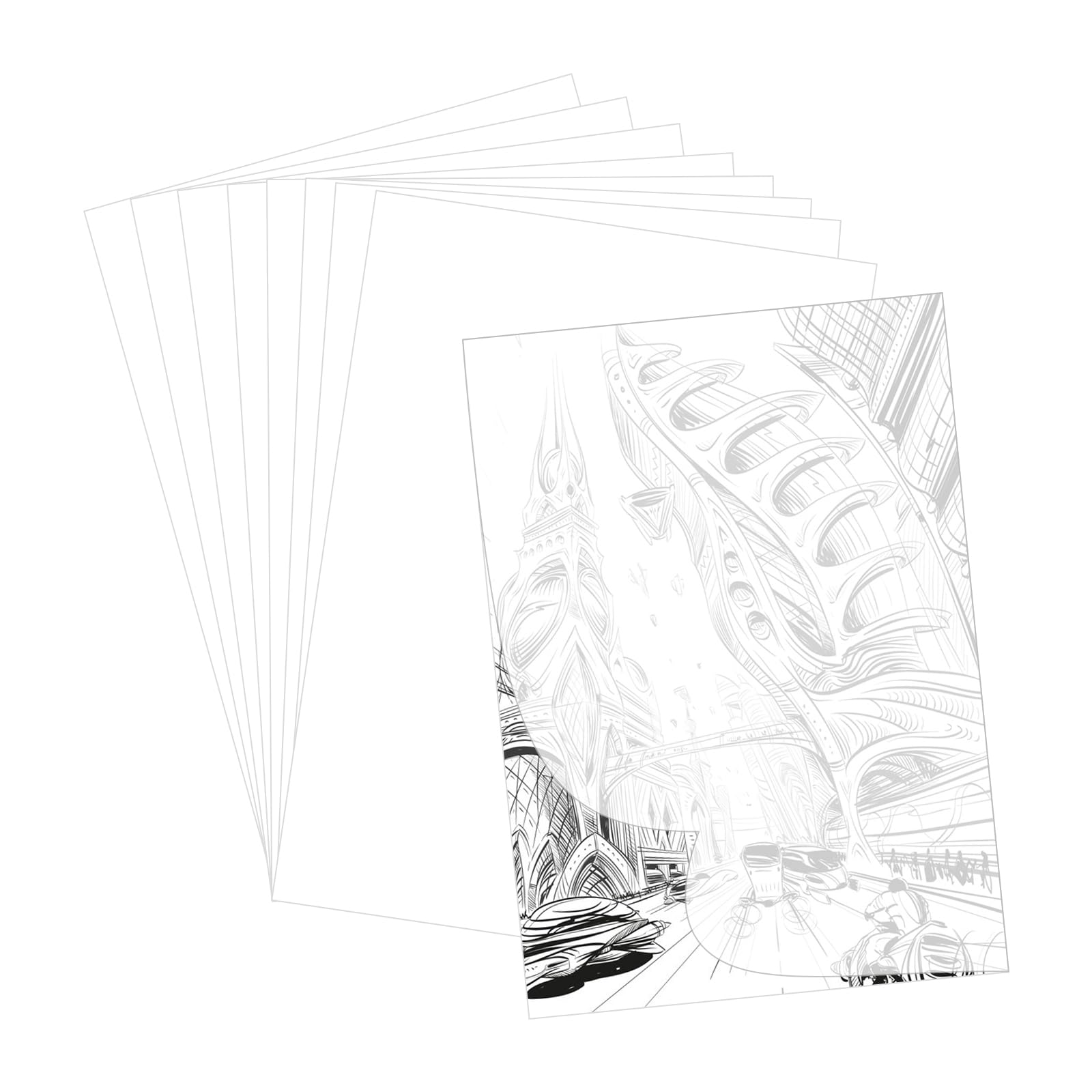 Berull 100 Sheets Tracing Paper for Drawing - 8.5 x 11 Inches Translucent Sketch Paper for Artists, Printing, Animation & Kids | Perfect for Sketching, Tracing Designs & Art Projects