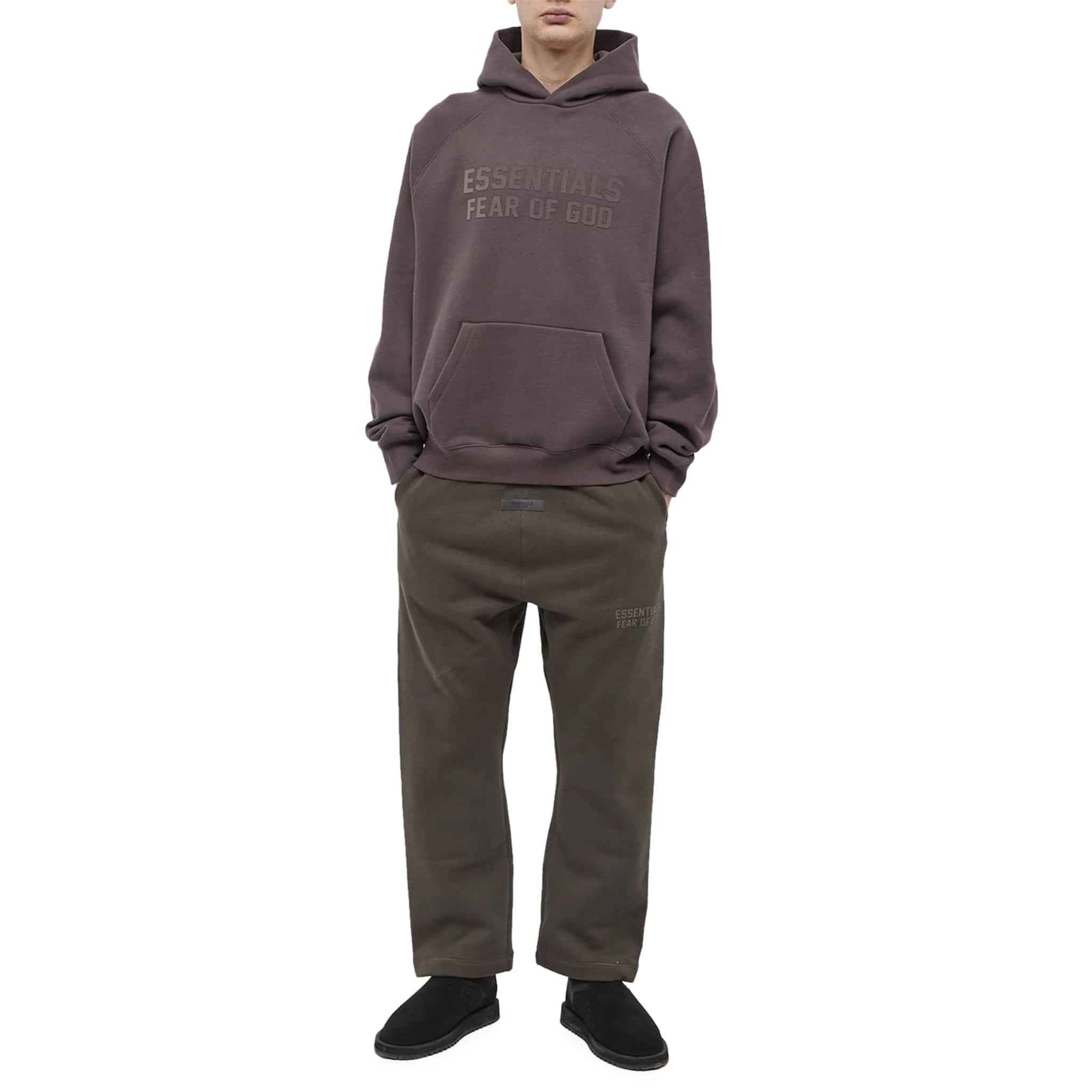 Fear of God Essentials Plum Hoodie for Men - Soft Cotton Pullover Sweatshirt (SS23 Collection) - Perfect for Casual Wear, Street Style & Loungewear