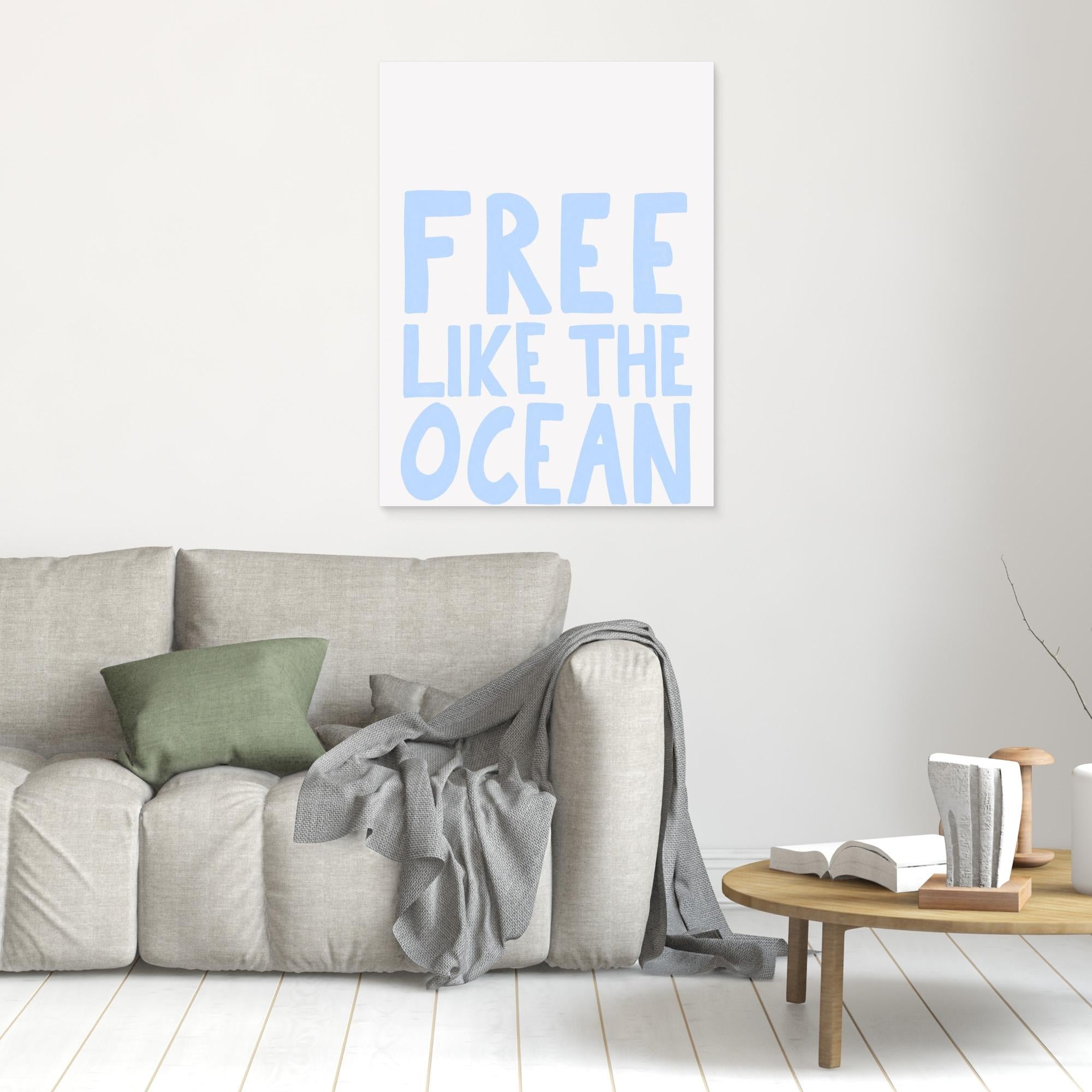 Canvas Print - Free Like the Ocean by Athene Fritsch | Wall Art for Living Room, Bedroom & Office Decor | Premium Gallery Wrapped Canvas Painting