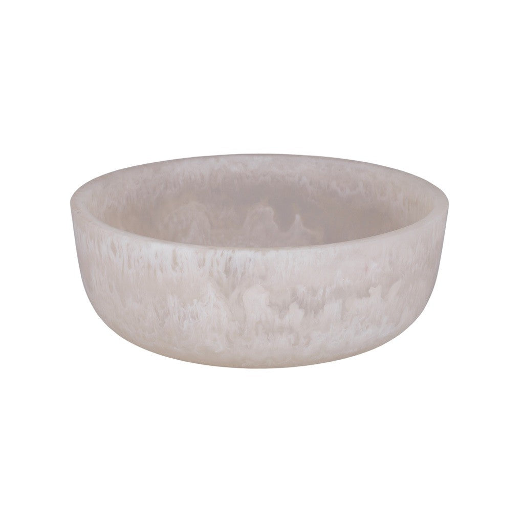 Assemble Kip Resin Salad Bowl 24x10cm - Light Nude Color - Durable & Stylish Serving Bowl for Salads, Fruits, Snacks - Perfect for Dining, Parties & Home Decor