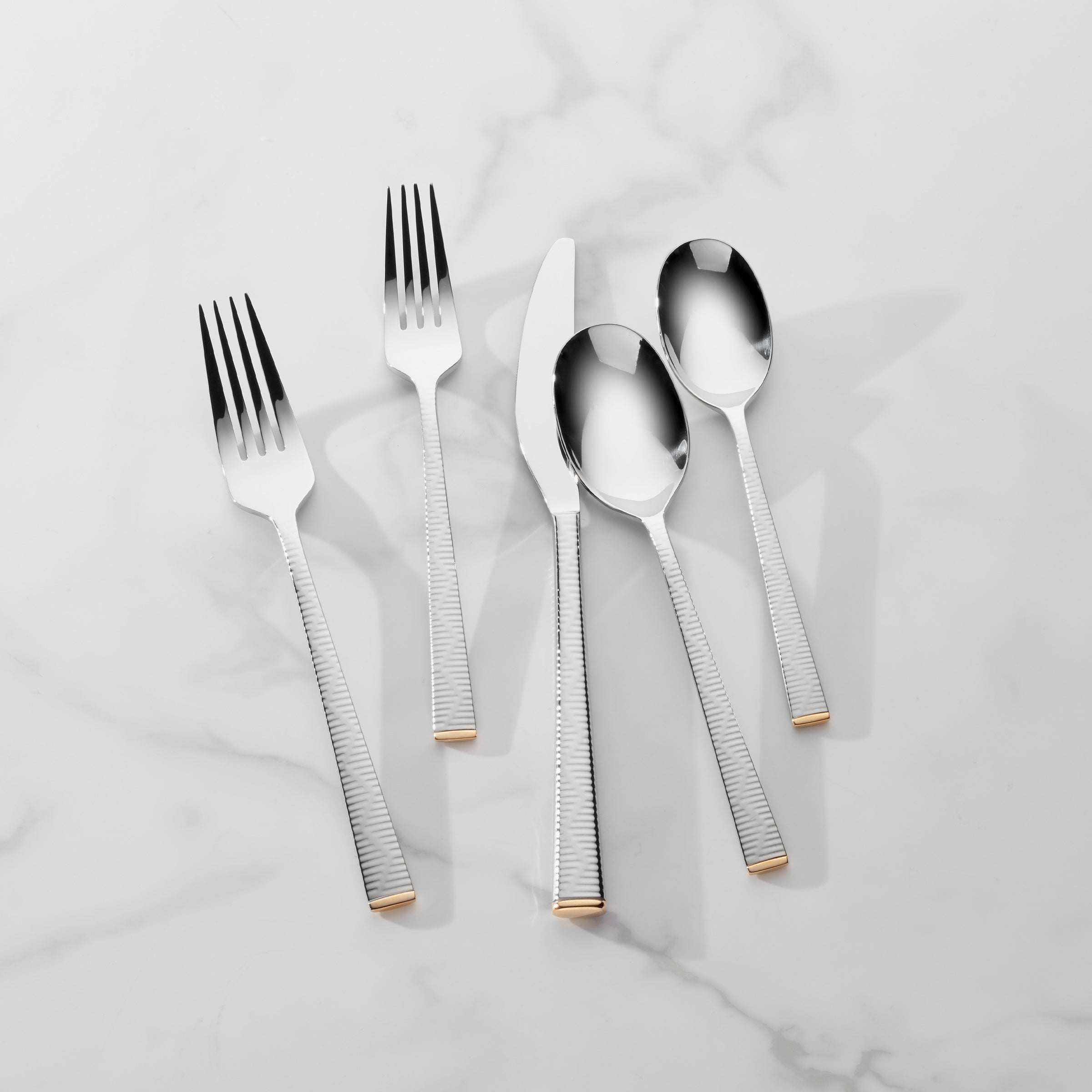 Premium Blue Bay 20-Piece Stainless Steel Flatware Set - Elegant Dining Utensils for Everyday Use, Dinner Parties & Wedding Gifts