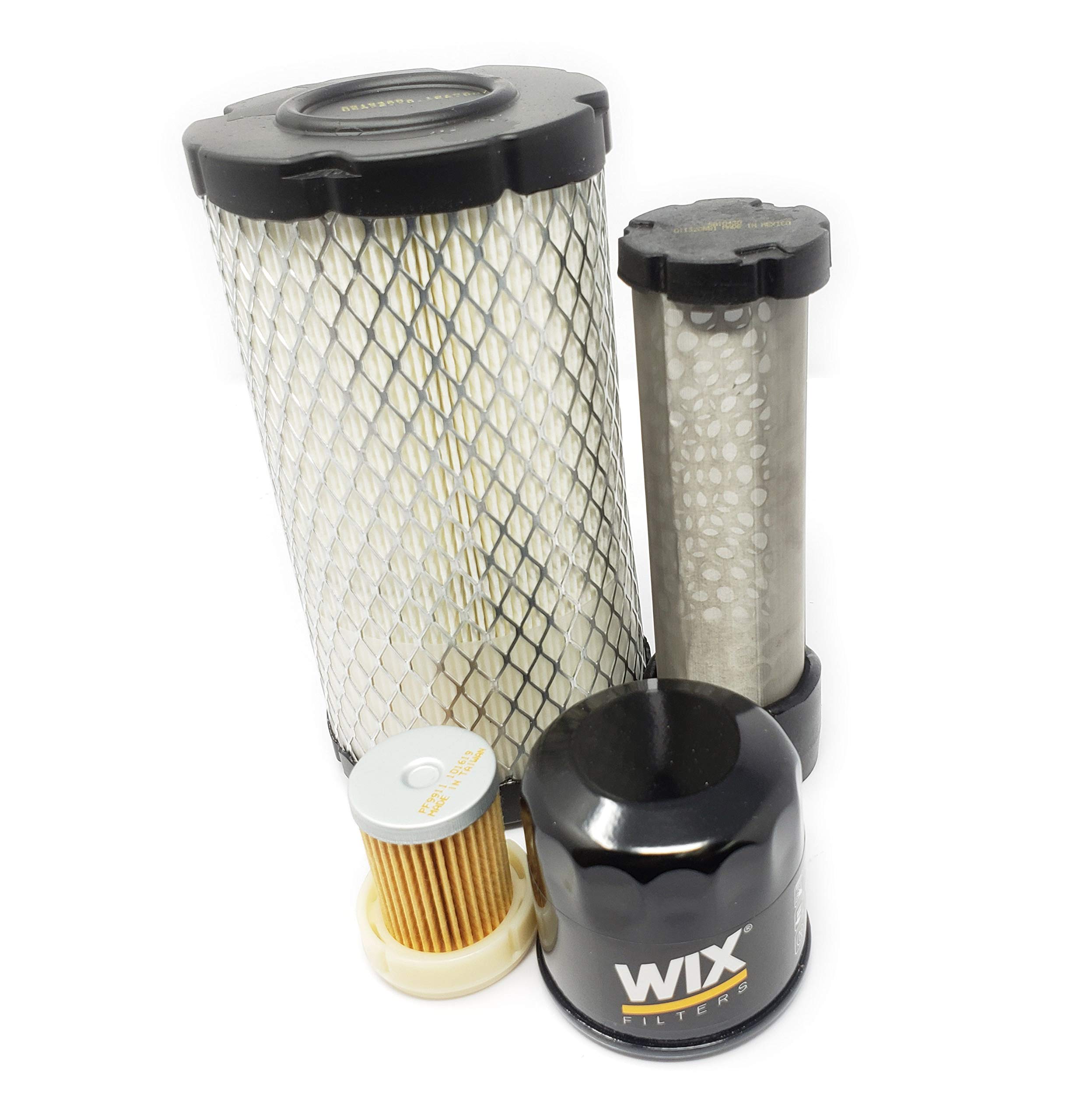 CFKIT Air & Oil Filter Kit Compatible with Kubota RTV-X900 Tractor - Replacement Service Maintenance Kit for Off-Road, Farm & Construction Use