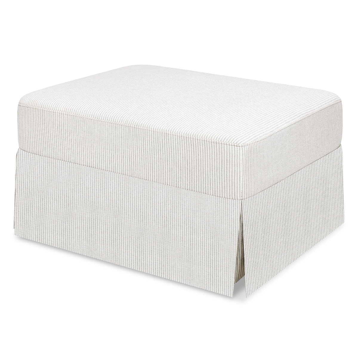Crawford Gliding Ottoman with Storage - Soft Upholstered Bench for Living Room, Bedroom, Nursery - Comfortable Footrest & Extra Seating for Home Decor