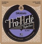 D'Addario EJ44 Pro-Arte Nylon Classical Guitar Strings - Extra Hard Tension - 3 Pack Set for Professional Players | Perfect for Flamenco, Classical & Fingerstyle Performances