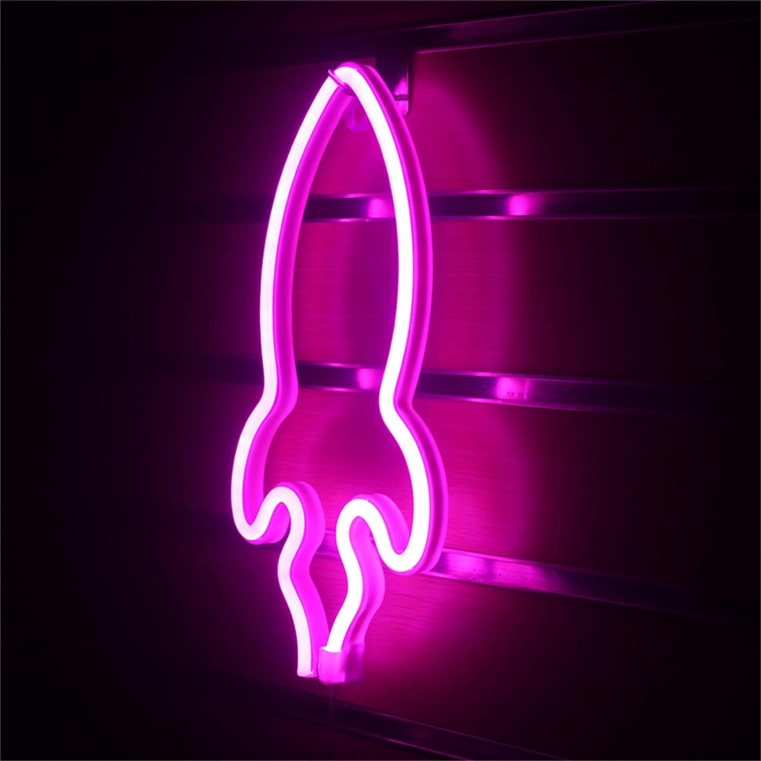 USB/Battery Powered LED Neon Table Lamp - 29X14cm Dimmable Light for Bedroom, Home, Party & Wedding Decor - Perfect Christmas Gift for Teens & Adults