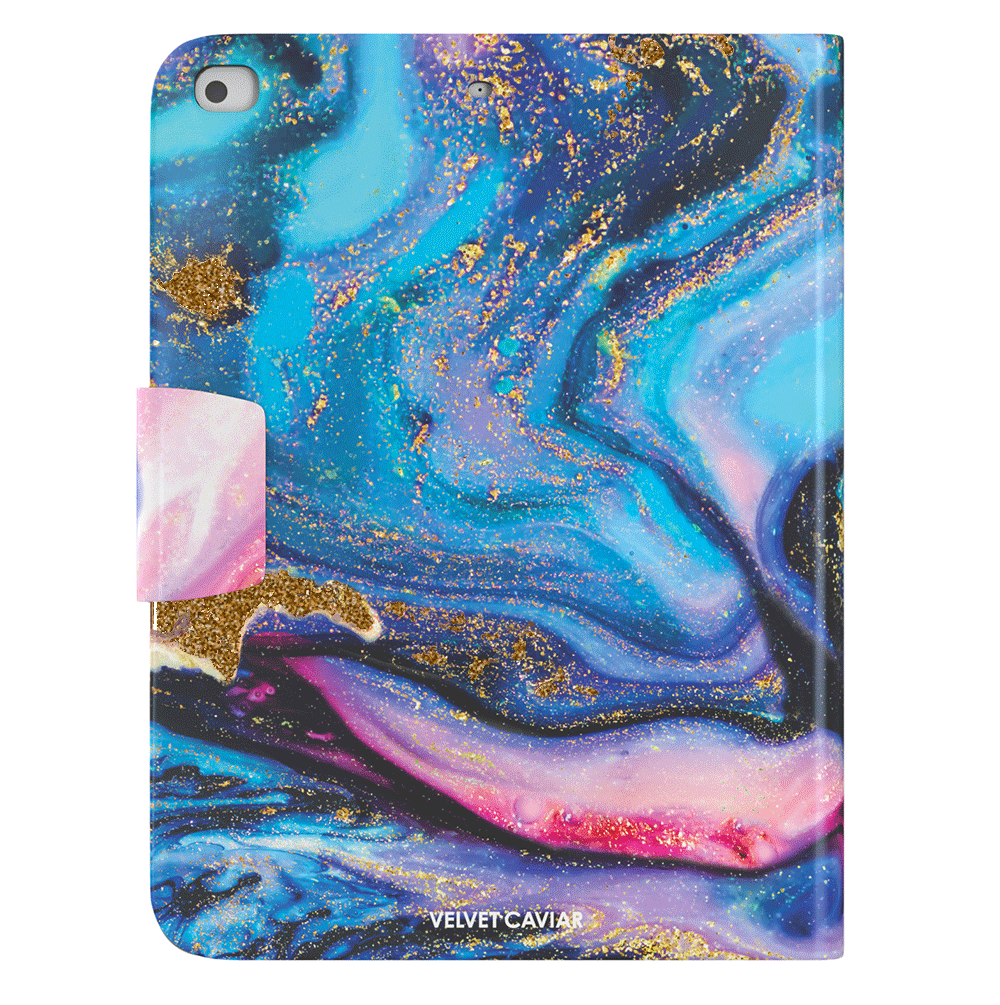 Galaxy Glitter iPad Case - Protective Cover for iPad Air/Pro with Sparkle Design | Perfect for School, Work & Travel Accessories