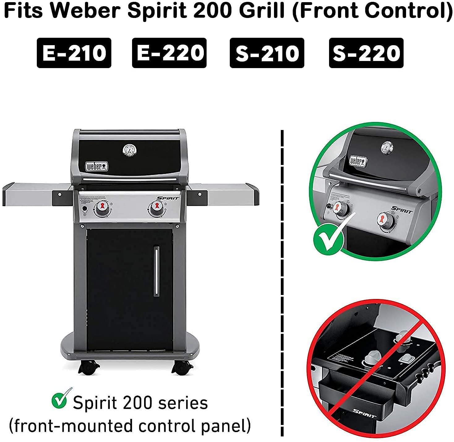 Uniflasy 7637 17.5 Inch Stainless Steel Grill Cooking Grates & Griddle with Warming Rack - Compatible with Weber Spirit 200 Series (E210, E220, S210, S220) - Perfect for Backyard BBQs, Camping & Outdoor Cooking