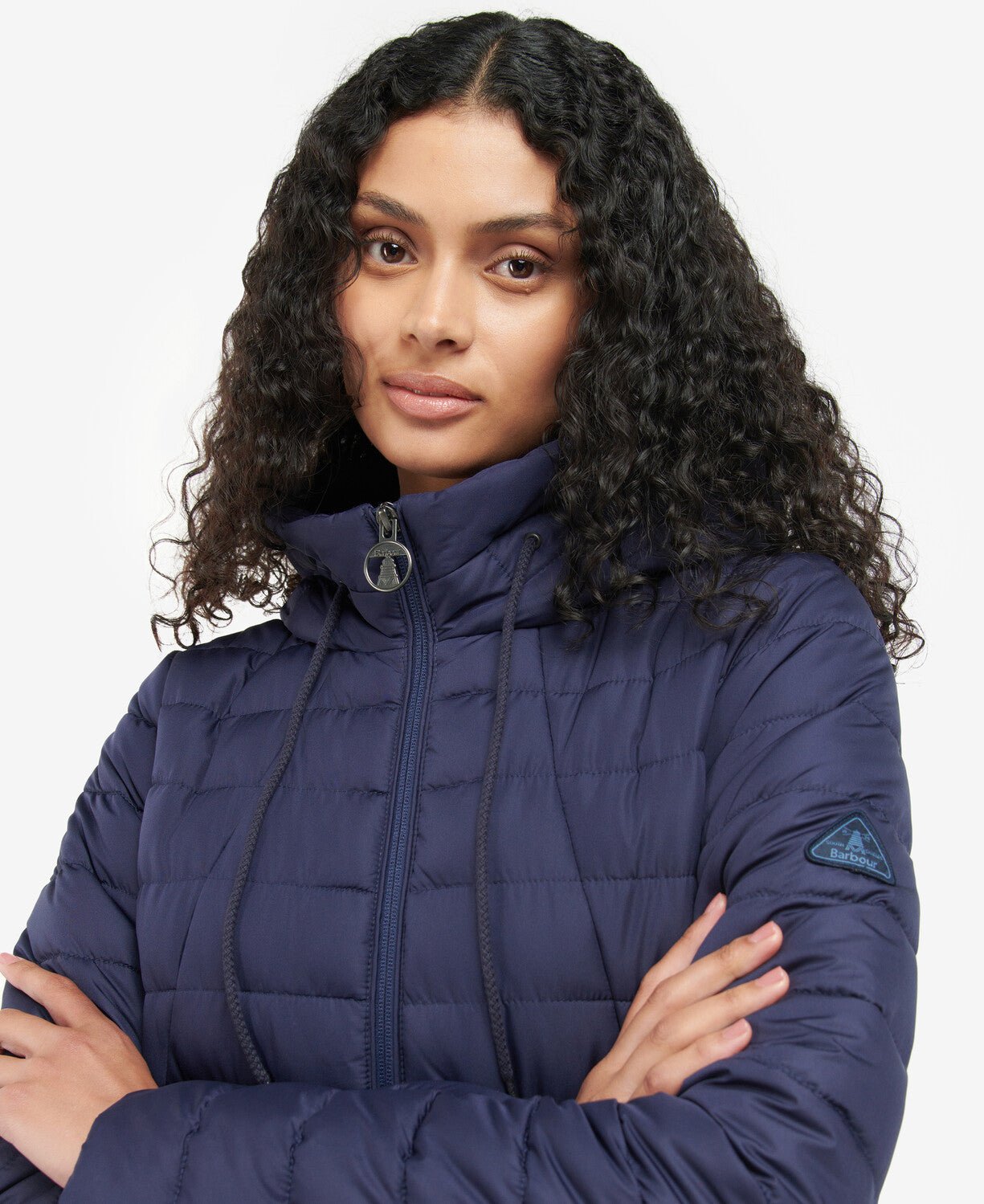 BARBOUR Coraline Quilted Jacket for Women - Waterproof & Lightweight Winter Coat (Ink Blue) | Outdoor Hiking, Casual Wear & City Commute