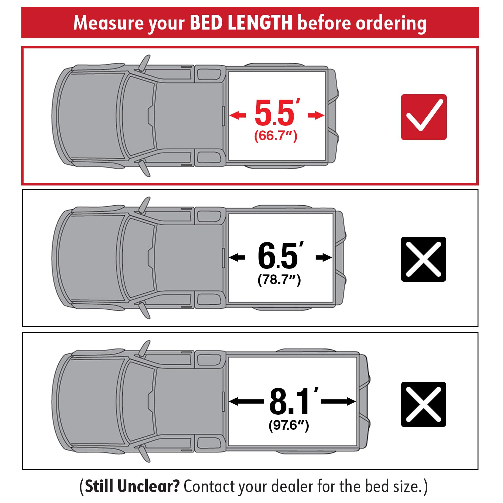 MaxMate Soft Roll-Up Truck Bed Tonneau Cover for 2014-2021 Toyota Tundra 5.5' Bed (67