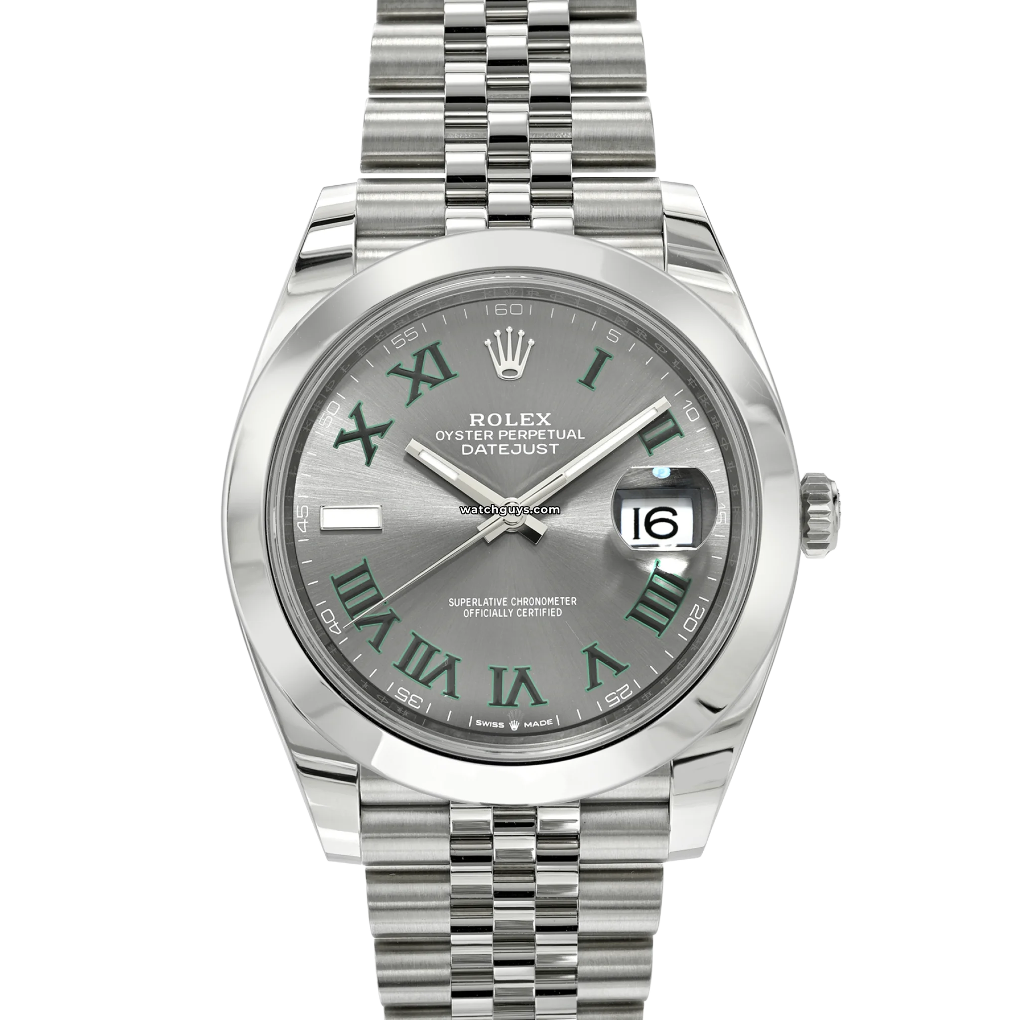 Rolex Datejust 126300 Wimbledon Jubilee Stainless Steel Watch - Luxury Timepiece for Men, Business & Formal Occasions