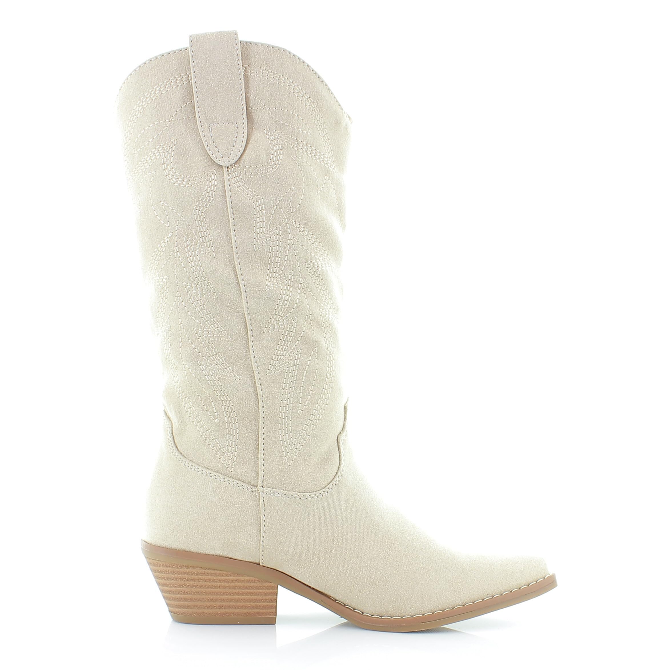 Madden Girl Women's Redford Western Boots - Stylish Cowgirl Ankle Boots for Country Dancing, Rodeo & Casual Outfits