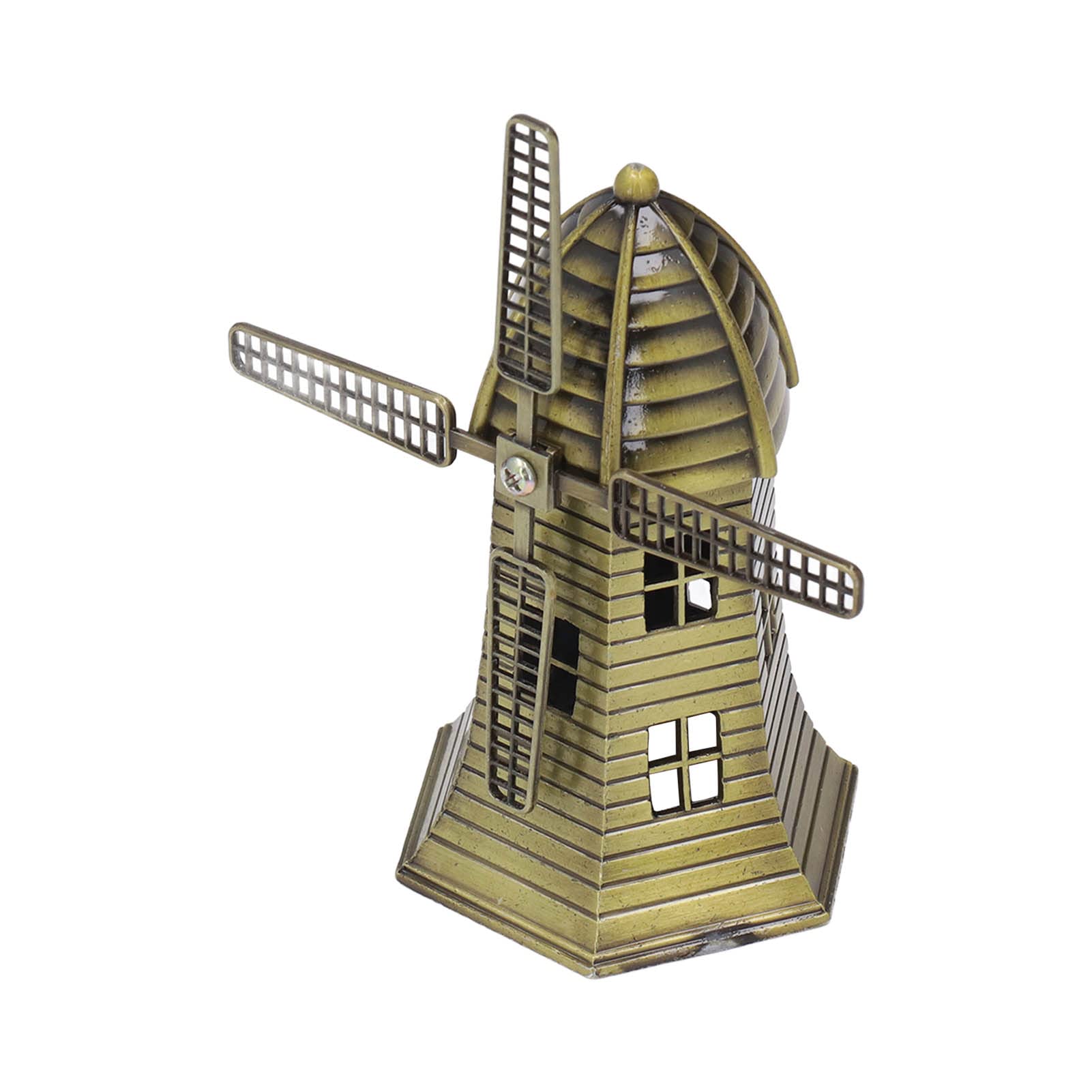 Shanrya Mini Windmill Decor - Vintage Style Durable Windmill for Home, Bedroom, Bar & Cafe - Perfect for Indoor & Outdoor Decoration, Garden, Patio & Wedding Decor