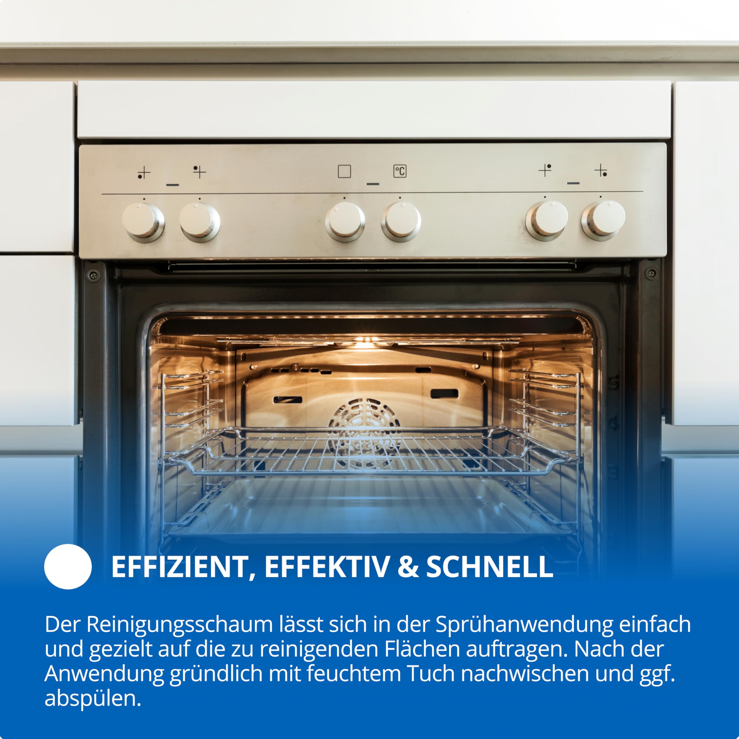 SPEEDAP Oven and Grill Cleaner 500ml - Powerful Foam Degreaser for Ovens, Grills, Stovetops, Ceramic Hobs & Fireplace Glass - Made in Germany - Ideal for Deep Cleaning Kitchen Appliances & BBQ Maintenance
