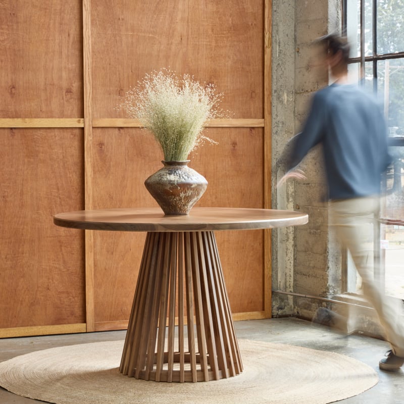 Eco-Friendly Zero Waste Round Table - Sustainable Dining & Kitchen Accessory for Home, Office & Outdoor Gatherings