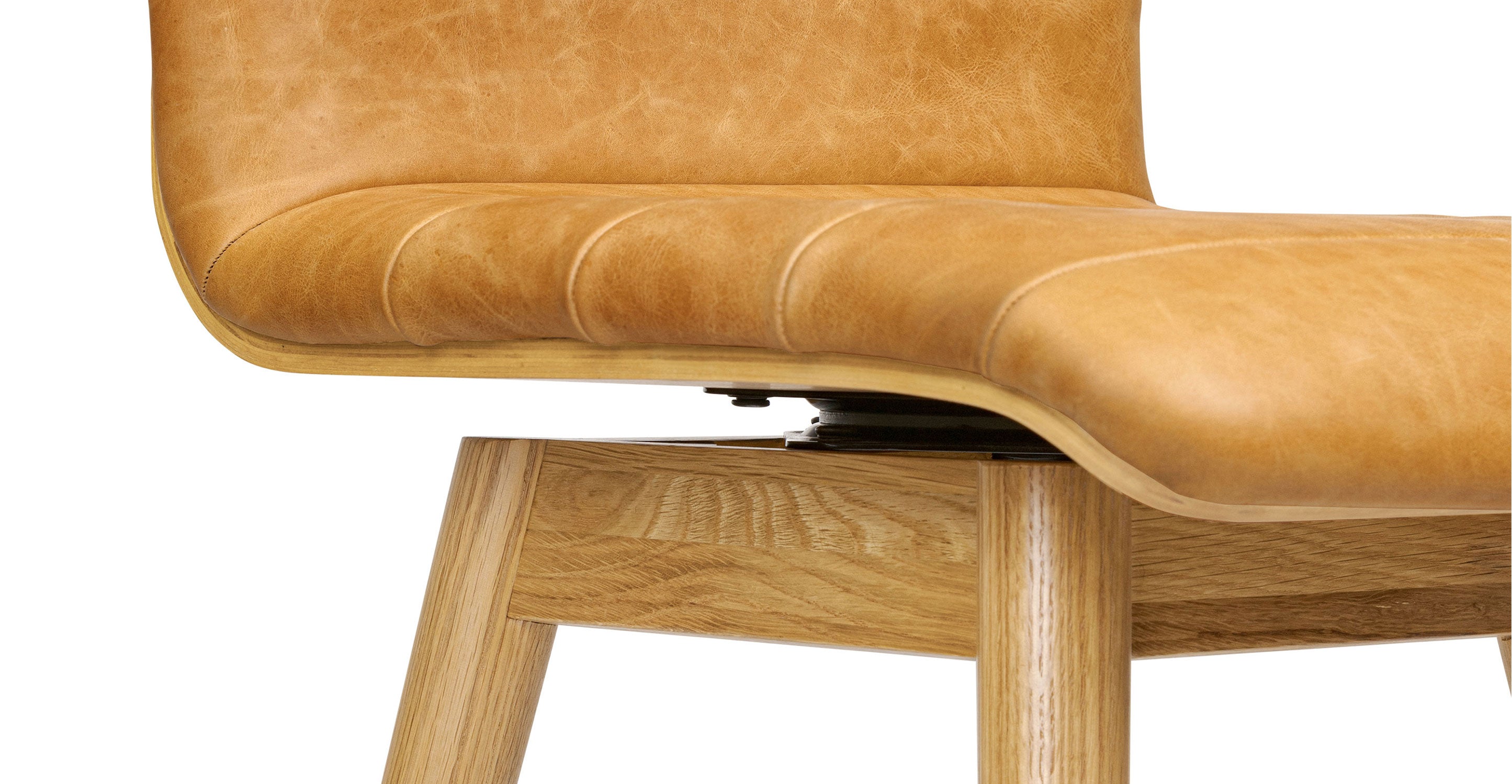 Bassano Genuine Leather Swivel Bar Stool - Adjustable Height Counter Stool for Kitchen Island, Dining Room & Home Bar - Modern & Comfortable Seating