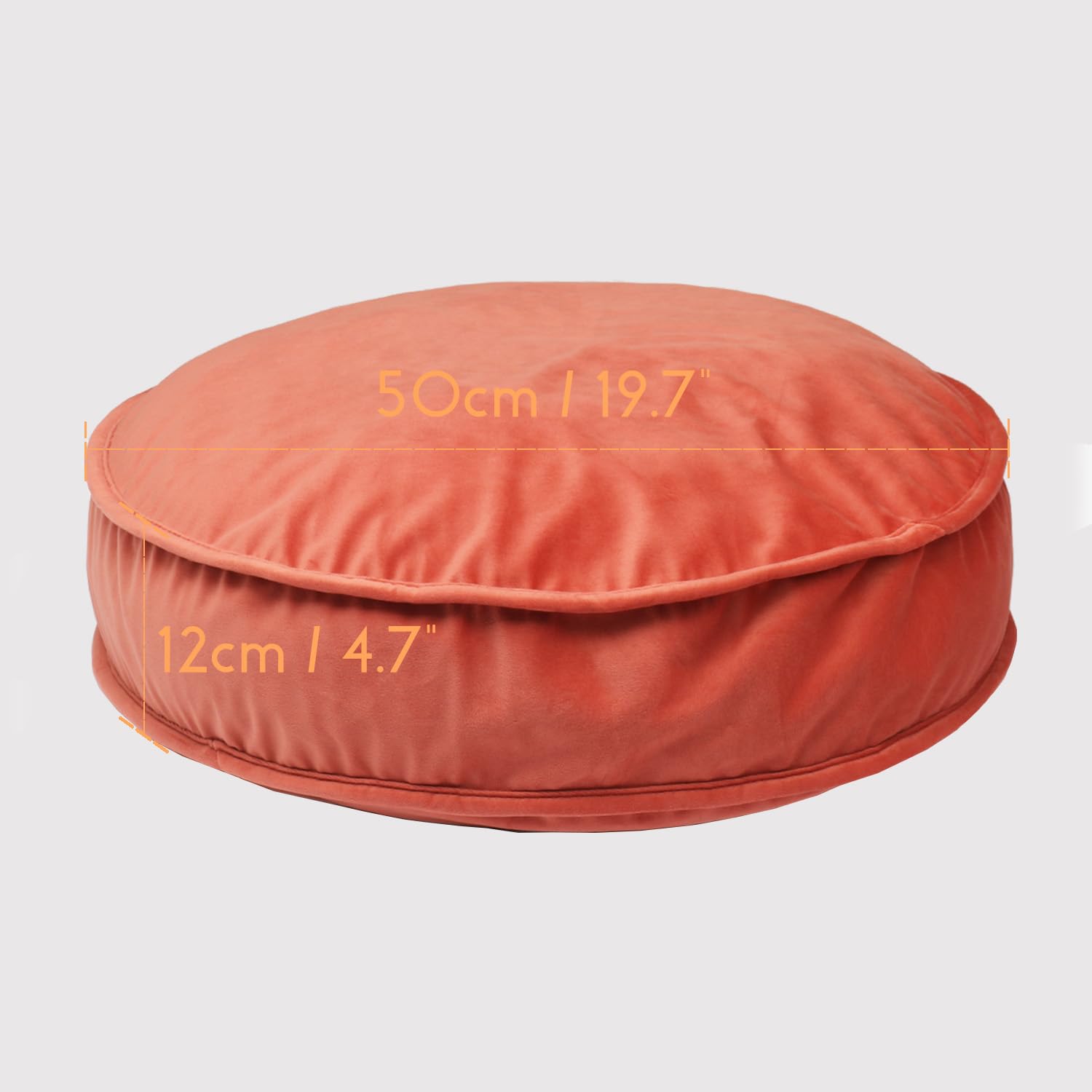 Velvet Round Floor Pillow - 19.7