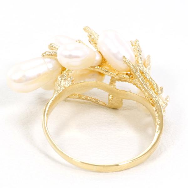 18K Yellow Gold Pearl Ring for Women - Elegant & Timeless Jewelry Gift for Wedding, Anniversary & Special Occasions