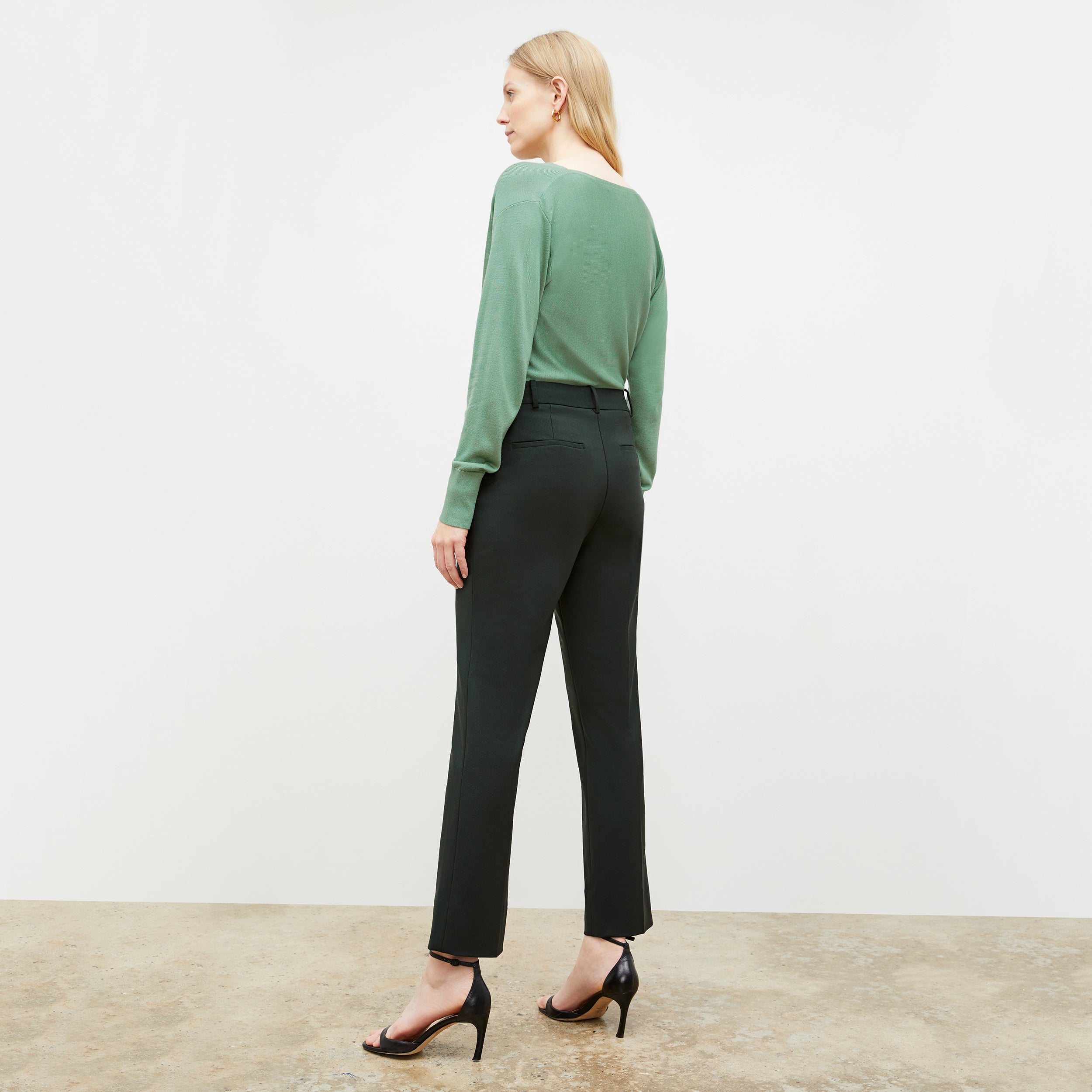 Smith Pant Washable Wool Twill Pants for Men - Comfortable & Durable Forest Green Trousers for Office, Travel & Casual Wear
