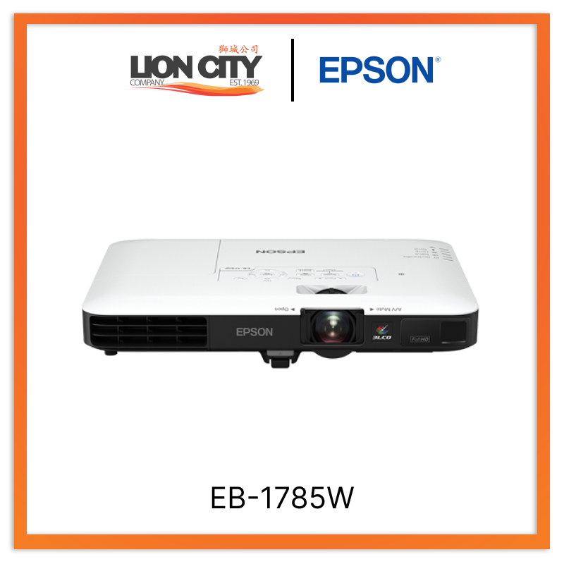 Epson EB 1785W Wireless WXGA 3LCD Projector - 4000 Lumens, 1280x800 Resolution, HDMI & USB Ports for Home Theater, Office Presentations, and Outdoor Movie Nights