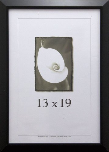 Frame USA Budget Saver Series 13x19 Polystyrene Poster Frames - Black - Lightweight & Durable Wall Display for Photos, Artwork & Posters - Perfect for Home, Office & Classroom Decor