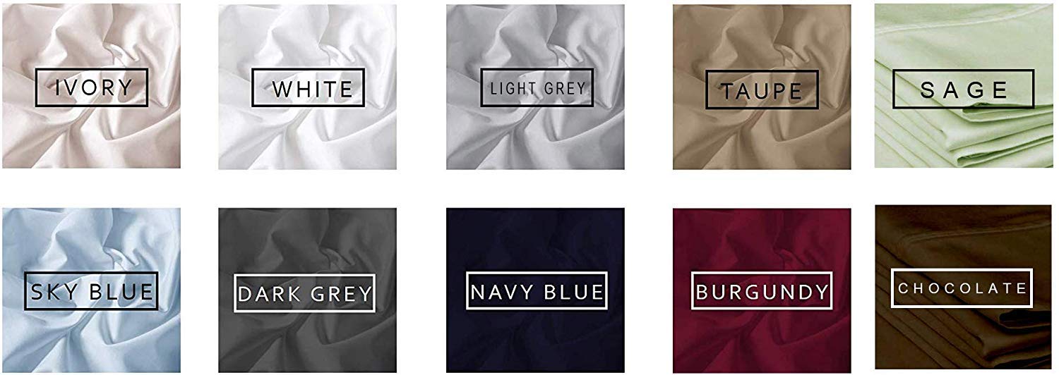 Luxury 100% Cotton 4-Piece Twin Sheet Set - Soft Navy Blue Striped Bed Sheets with Deep Pockets (Fits Up to 16