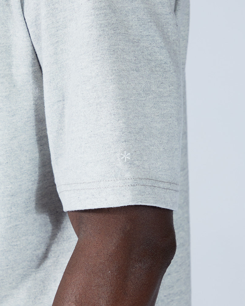 Eco-Friendly Recycled Cotton Heavy Mockneck T-Shirt for Men & Women - Sustainable Fashion for Casual Wear & Outdoor Activities