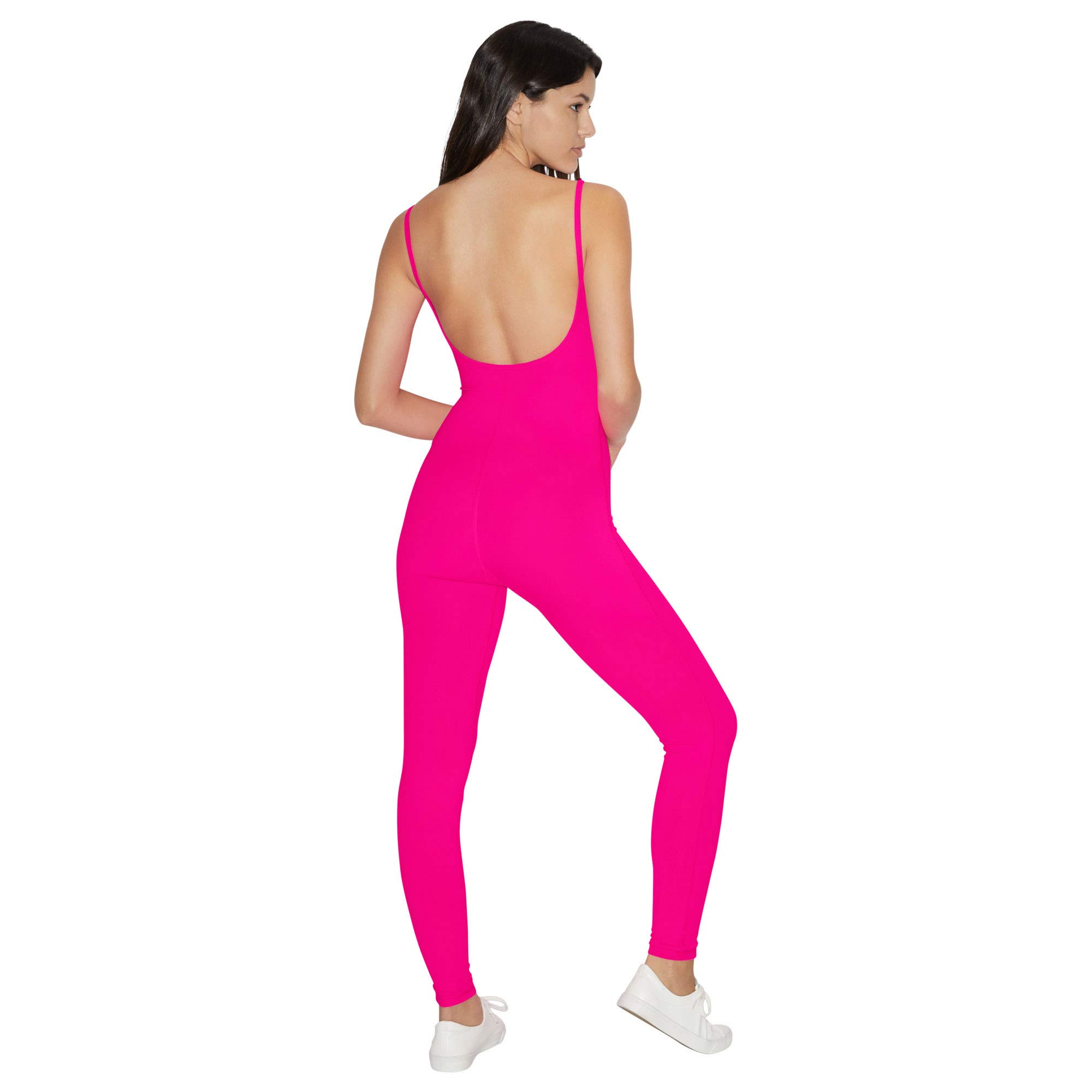 American Apparel Women's Sexy Spaghetti Strap Bodysuit - Stretchy One-Piece Catsuit for Clubwear, Date Night & Layering | Plus Size Options Available