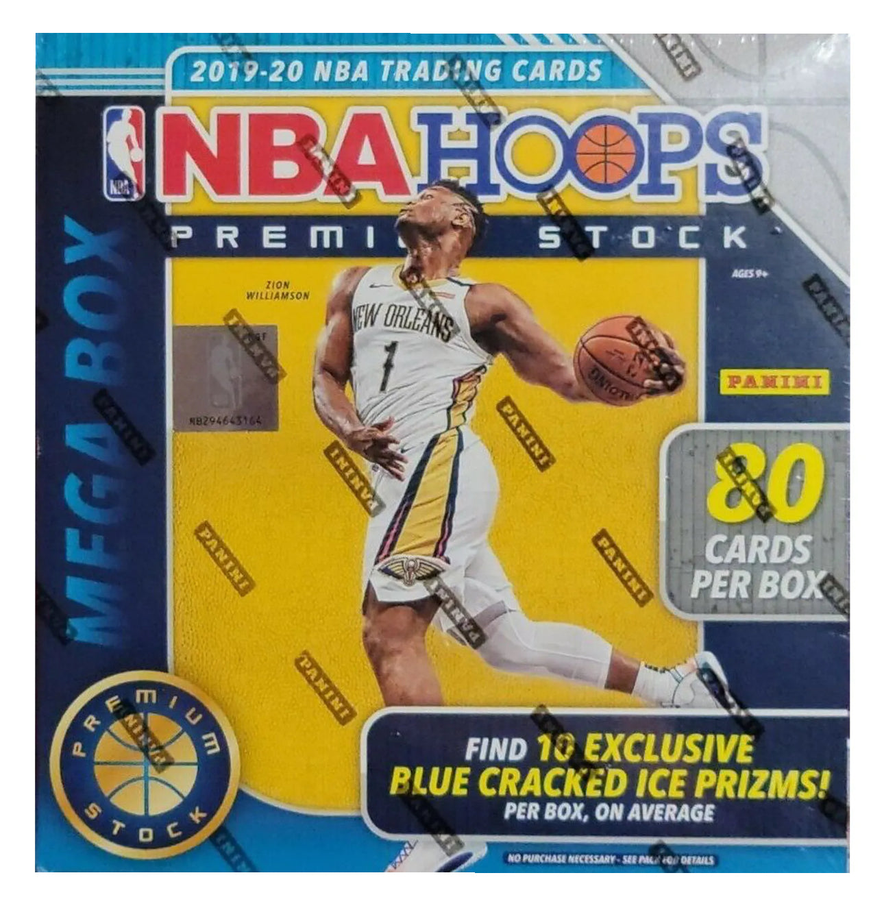 2019-2020 Panini Hoops Premium Stock Basketball Mega Box - 80 Trading Cards with Red Prizms | NBA Collectibles for Fans & Card Investors | Perfect for Gifts, Collections, and Game Room Displays