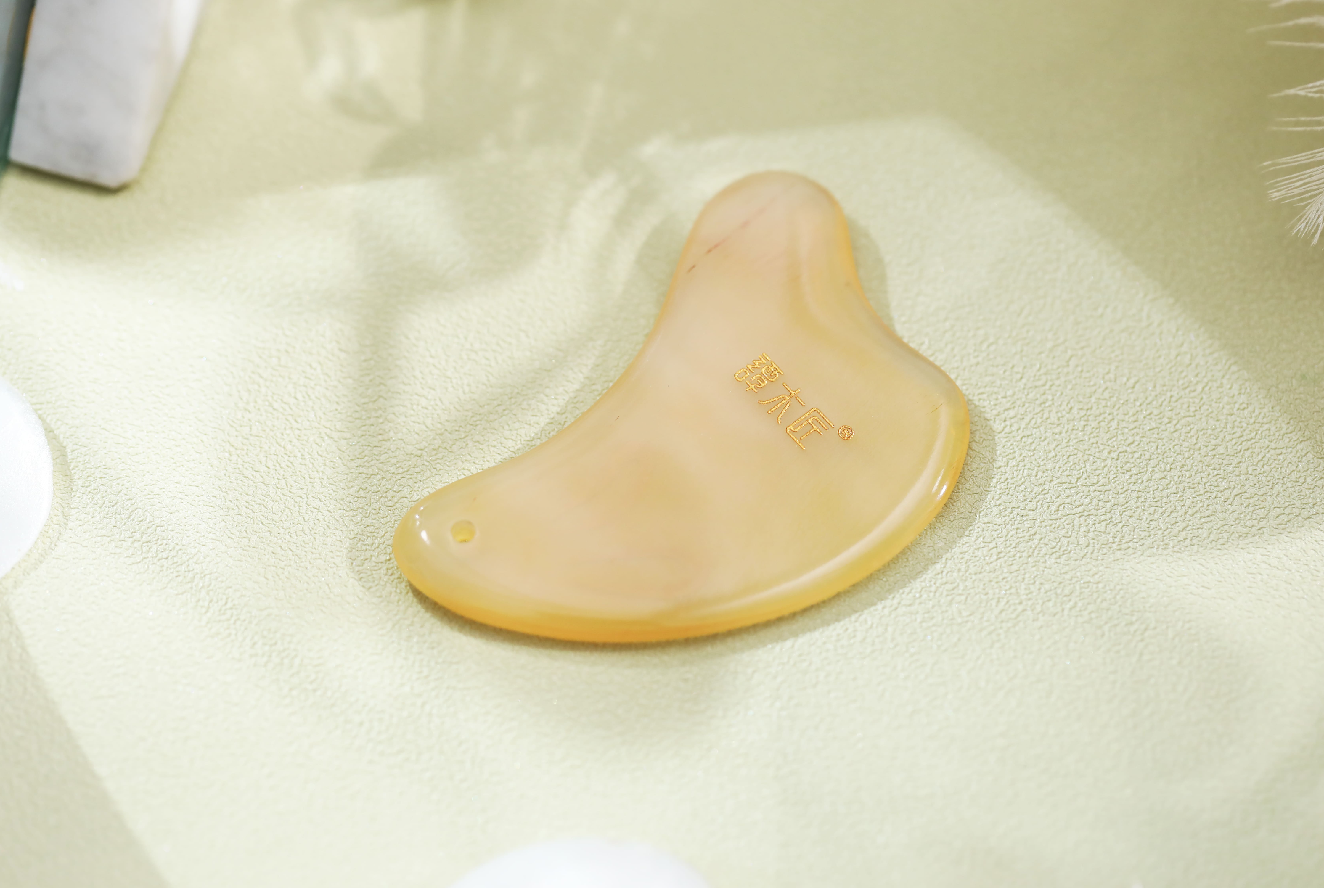 Moon Rabbit Gua Sha Board - Natural Jade Massage Tool for Face & Body, Relieve Tension & Improve Circulation - Perfect for Skincare Routine & Relaxation at Home