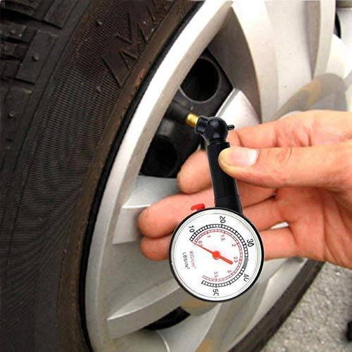 Digital Tire Pressure Gauge - Accurate Air Pressure Meter for Car, Motorcycle & Bicycle Tires - Heavy Duty Dial Measurement Tool for Road Trips & Vehicle Maintenance