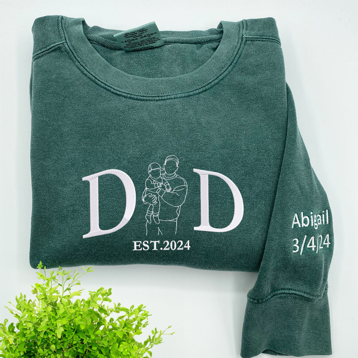 Custom Embroidered Cool Dad T-Shirt | Comfort Colors® Premium Cotton Tee | Father's Day Gift, Casual Wear & Family Outfits