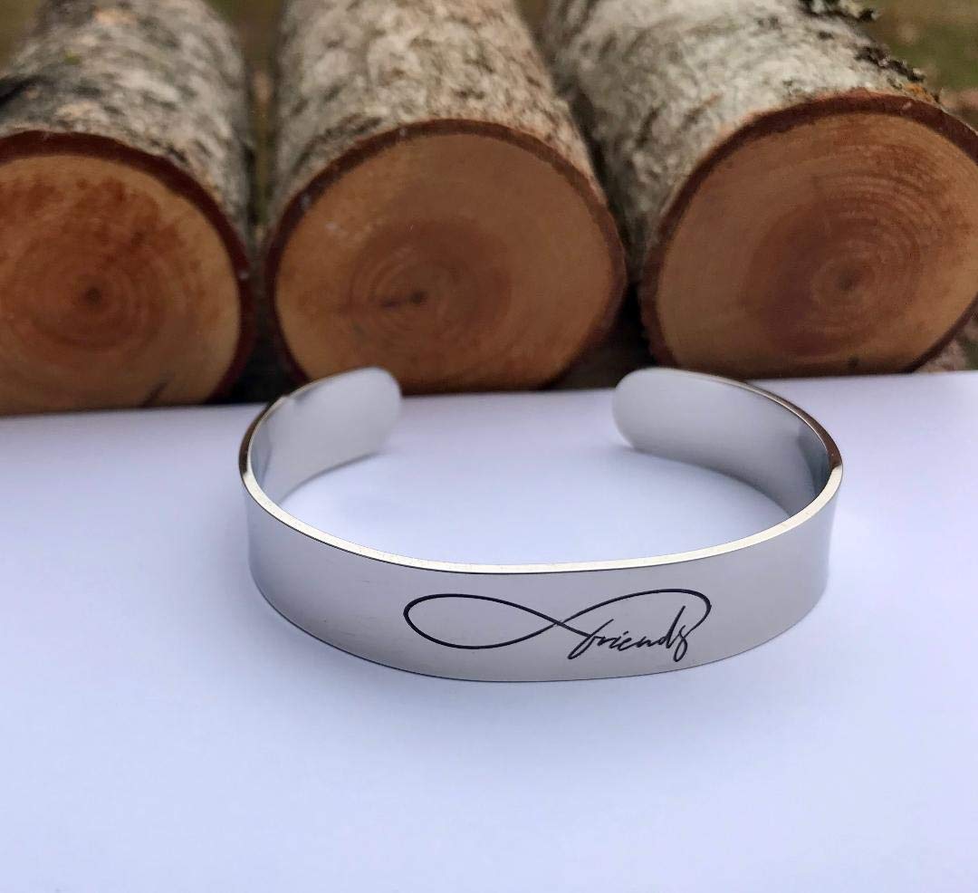 Best Friends Forever Cuff Bracelet - Christmas & Birthday Gift for Her, Mentor, or Boss - Perfect for Friendship Celebrations & Special Occasions