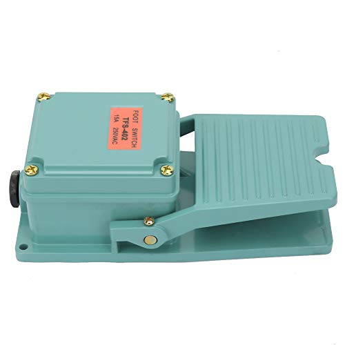 TFS-402 Foot Pedal Switch 15A 250V - Heavy Duty Precise Foot Control for Grinder, Lathe & Power Tools - Perfect for Workshop, Metalworking & DIY Projects