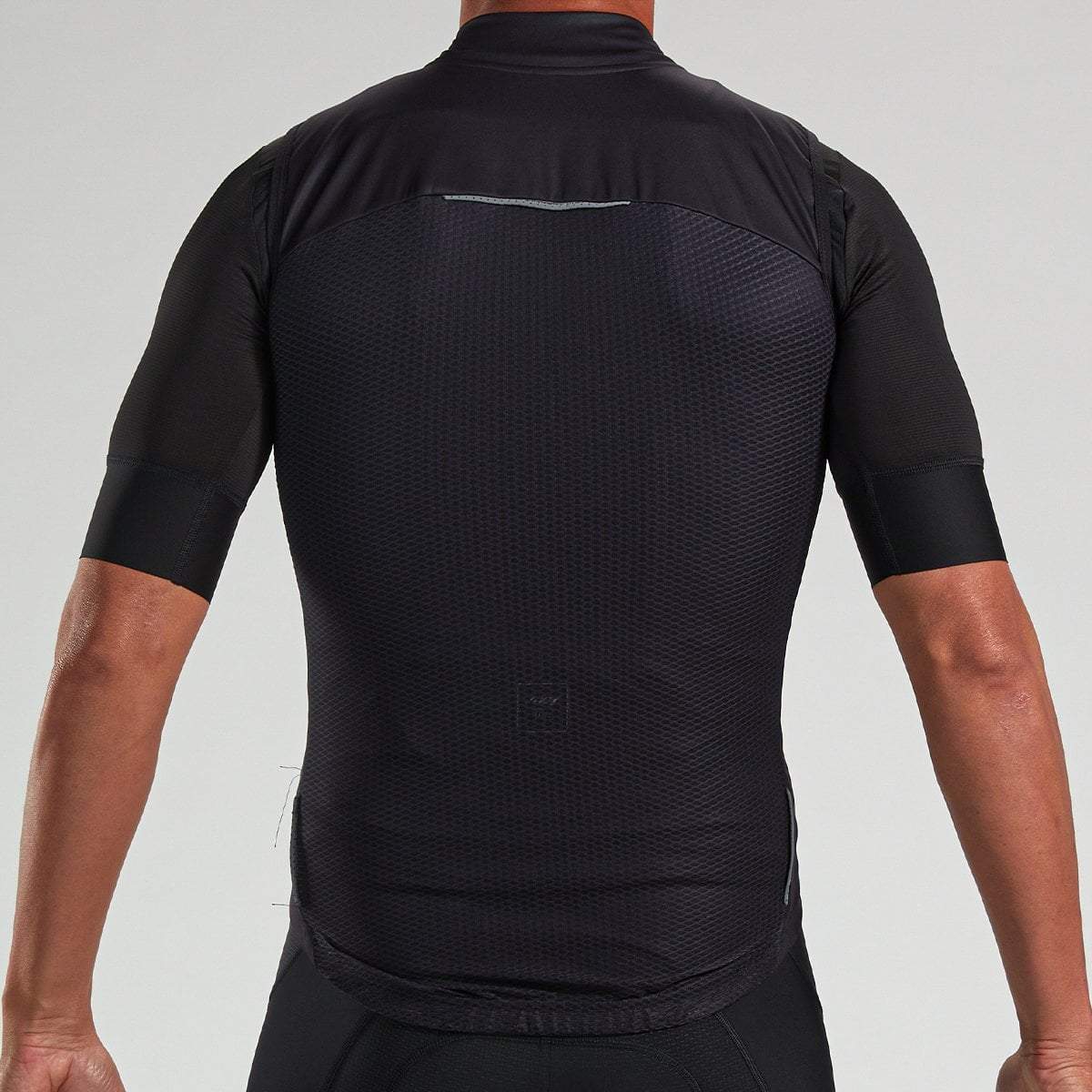 Men's High-Visibility Cycling Vest - Breathable & Reflective for Safety - Black - Perfect for Road Biking, Commuting & Night Rides