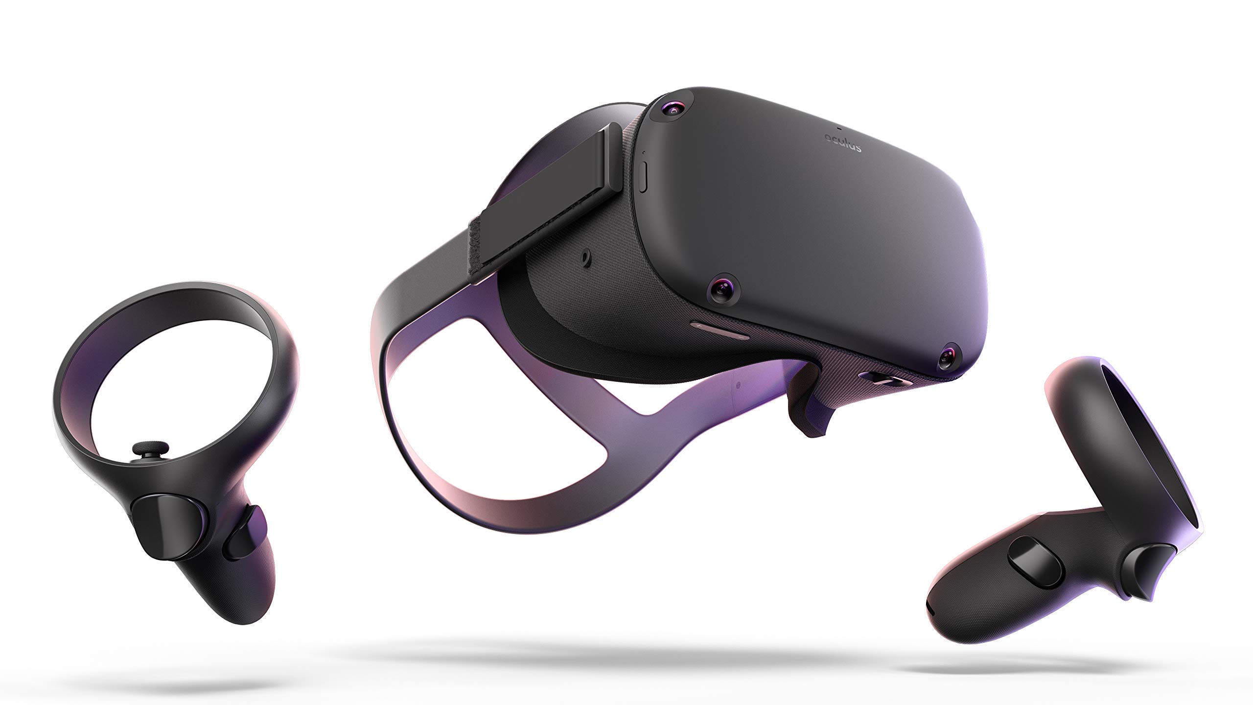 Oculus Quest All-in-one VR Gaming Headset 128GB (Renewed) - Wireless Virtual Reality System for PC & Mobile Games, Fitness, Social VR & Home Entertainment