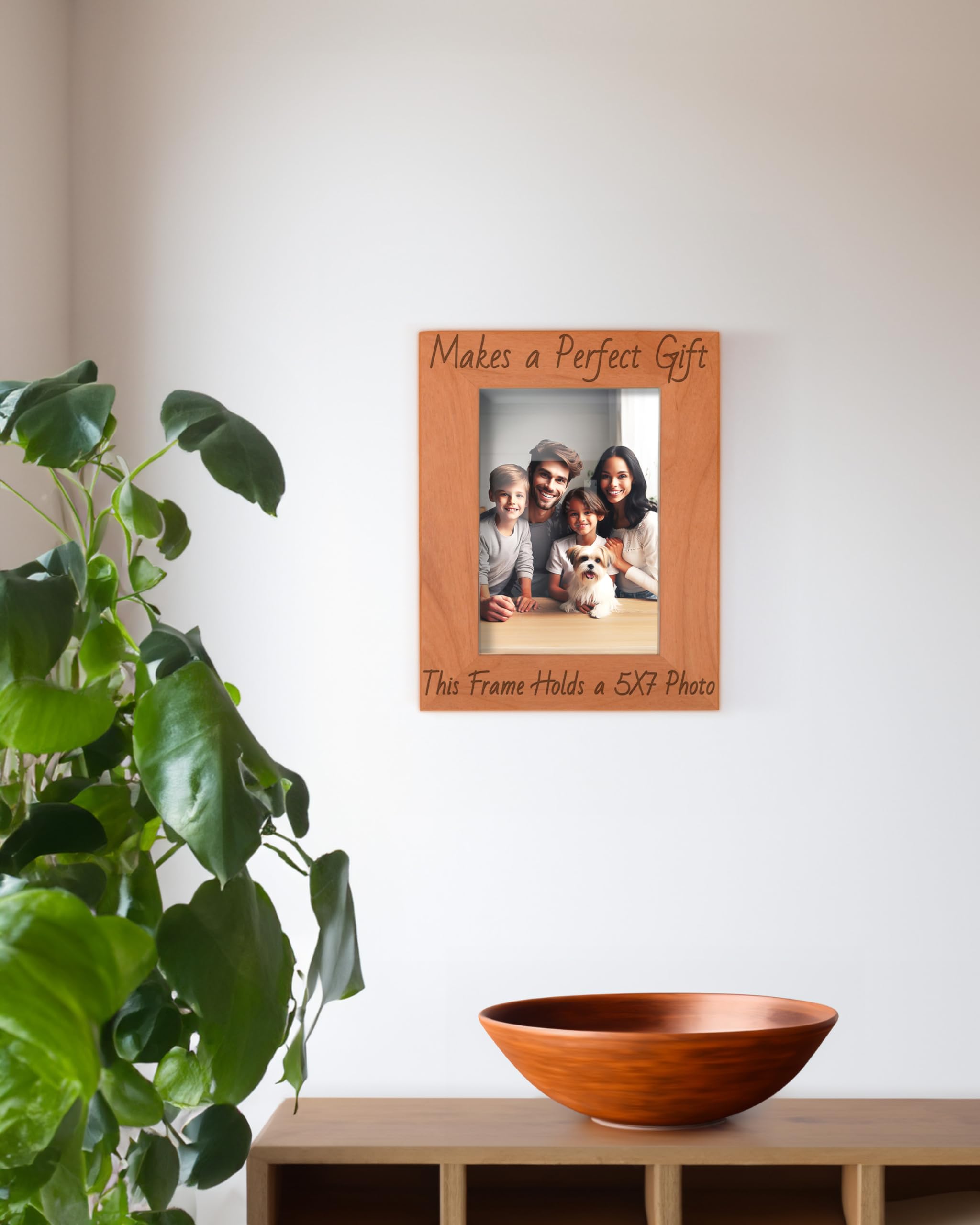 Engraved Wood Basketball Picture Frame 5x7 - Sports Gift for Fans & Home Decor
