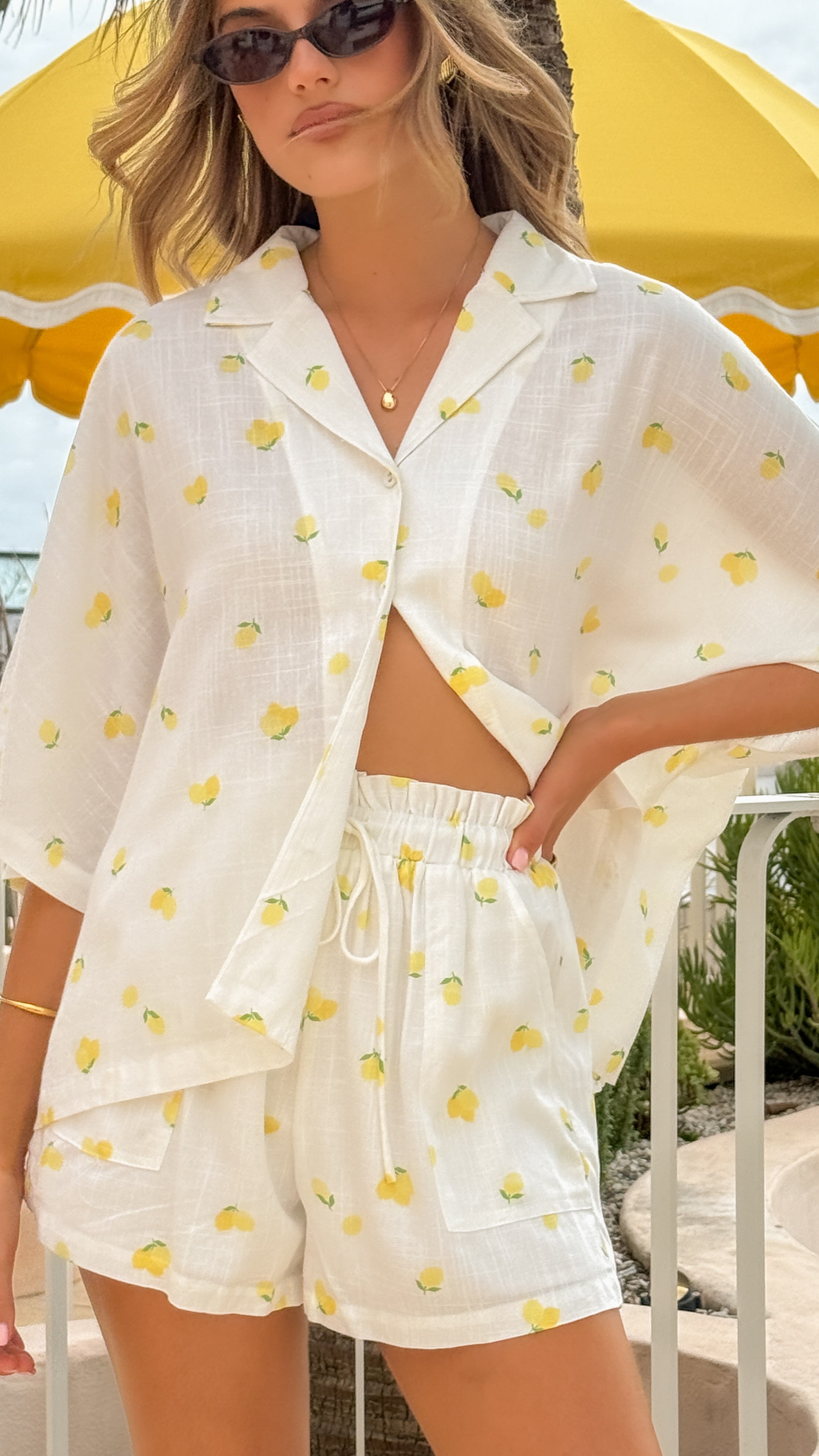 Edita Button Up Shirt for Women - Stylish Limone Green Blouse for Office & Casual Wear | Perfect for Work, Date Night & Everyday Outfits