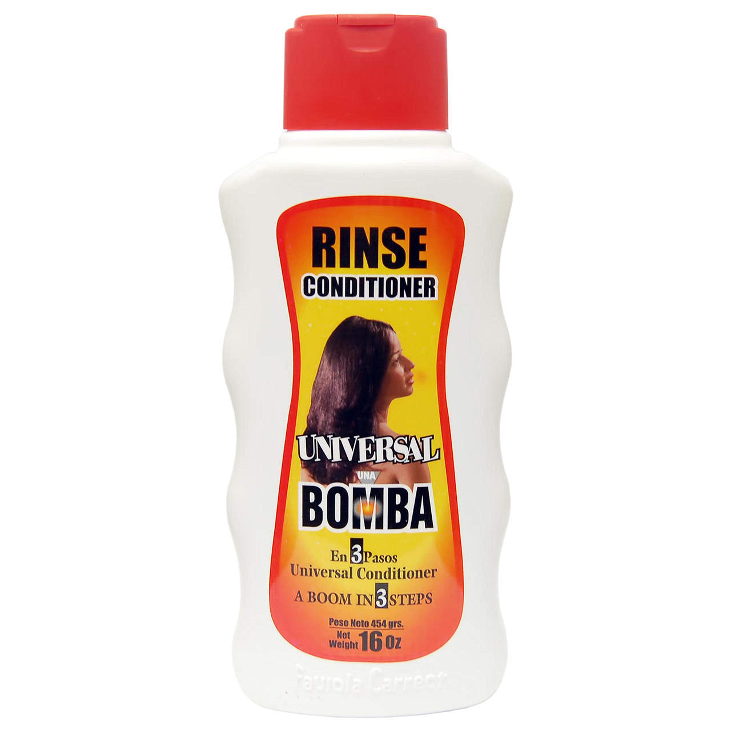 Universal Dominican Hair Product Una Bomba Rinse 16oz - Deep Conditioning Treatment for Dry, Damaged Hair - Perfect for Salon & At-Home Hair Care