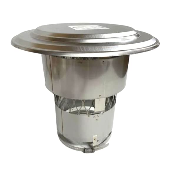 3 Inch Round Stainless Steel Chimney Rain Cap - RockFlex for Weather Protection & Durability | Perfect for Roof Ventilation & Outdoor Use