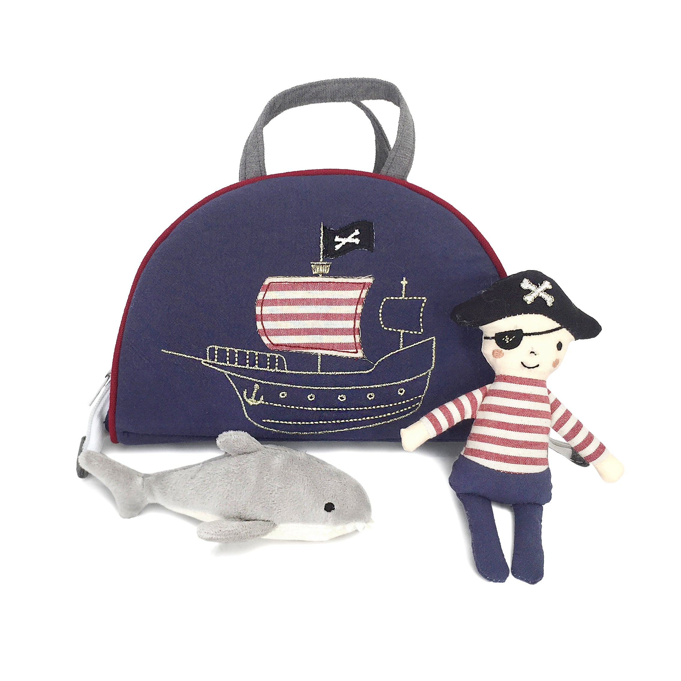 Pirate Play Case Set - Kids Pretend Play Toy for Imaginative Adventures - Perfect for Birthday Gifts & Role Playing Games
