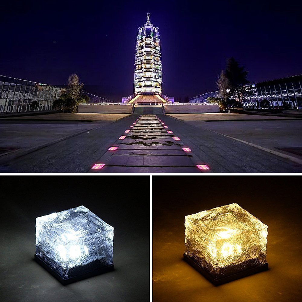 Solar LED Path Lights - 4-Pack Waterproof Outdoor Garden Lights for Walkway & Yard Decor