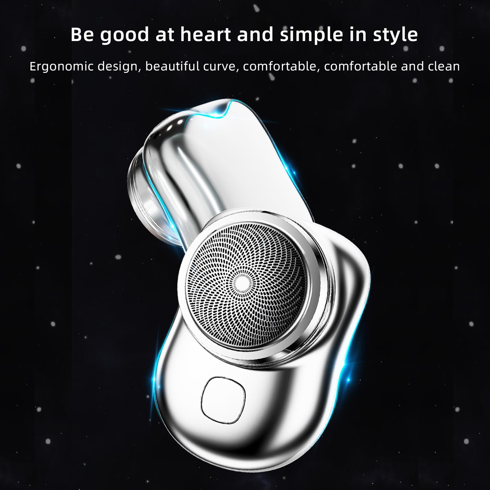 Premium Electric Razor for Men - Mini Portable Wet & Dry USB Rechargeable Shaver - Compact Travel Shaver for Face & Body - Perfect Gift for Boyfriend, Father & Men (Black) - Ideal for Home, Office & Travel Use